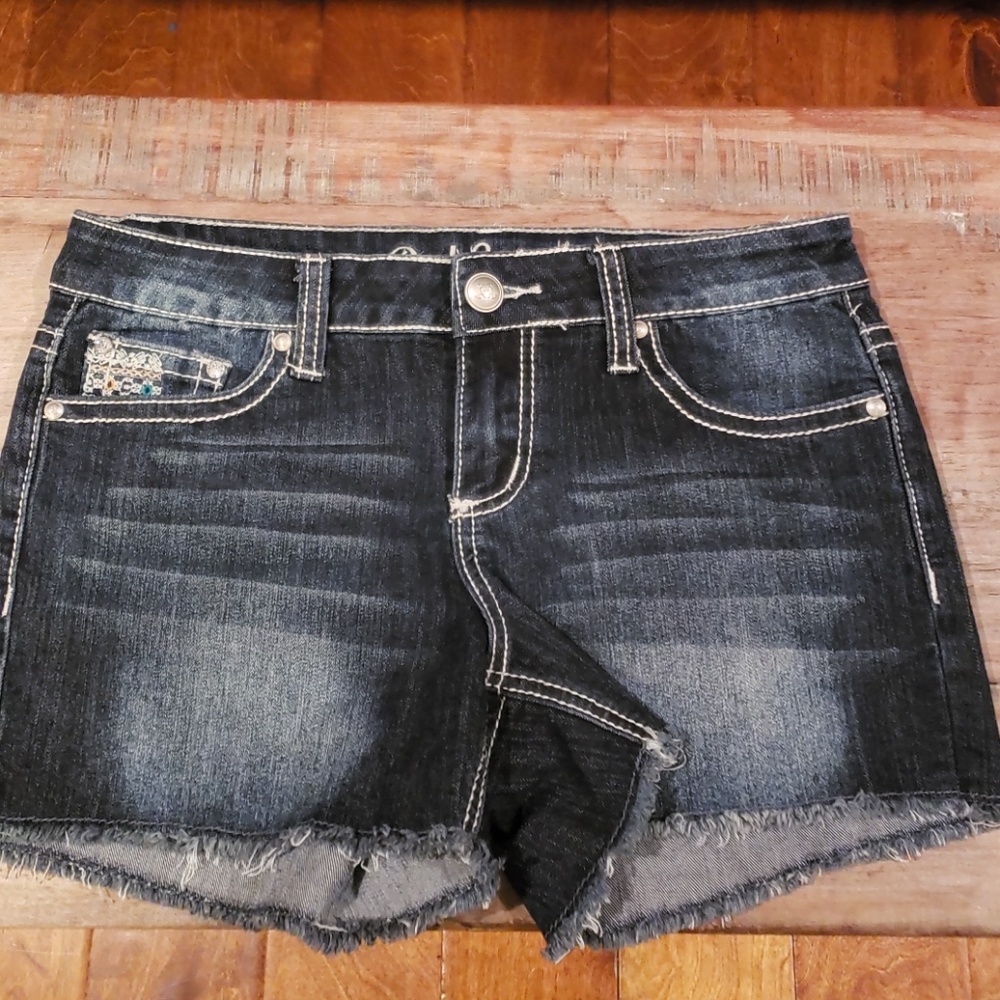 Juniors Red Camel Shorts